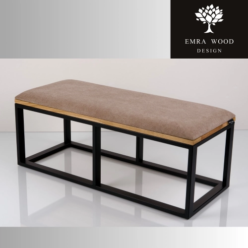 Ławka Tapicerowana Industrialna Tkanina STRONG 04  LGM-459 Rozmiary od 45 cm do 200 cm