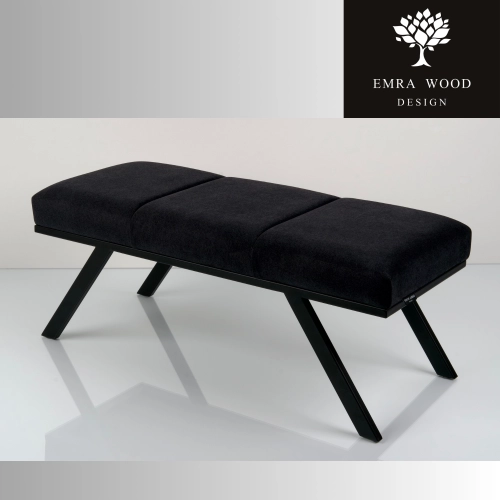 Ławka Tapicerowana Industrialna Tkanina STRONG 15  LGM-470 Rozmiary od 45 cm do 200 cm