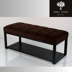 Ławka Tapicerowana Industrialna Tkanina HOLD ME 06  LGM-477 Rozmiary od 45 cm do 200 cm