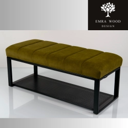 Ławka Tapicerowana Industrialna Tkanina HOLD ME 15   LGM-477 Rozmiary od 45 cm do 200 cm