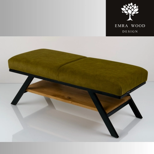 Ławka Tapicerowana Industrialna Tkanina HOLD ME 15  LGM-480 Rozmiary od 45 cm do 200 cm