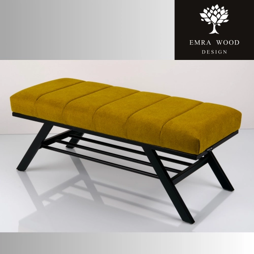 Ławka Tapicerowana Industrialna Tkanina STRONG 07  LGM-489 Rozmiary od 45 cm do 200 cm