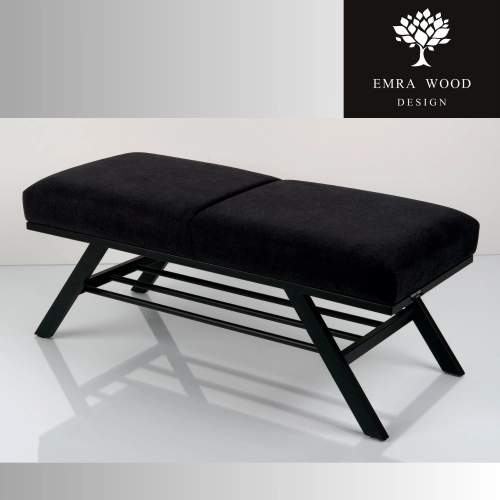 Ławka Tapicerowana Industrialna Tkaniny STRONG 15  LGM-492 Rozmiary od 45 cm do 200 cm