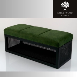 Ławka Tapicerowana Industrialna Tkanina  STRONG 09 LGM-506 Rozmiary od 45 cm do 200 cm