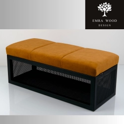 Ławka Tapicerowana Industrialna Tkanina HOLD ME 09  LGM-506 Rozmiary od 45 cm do 200 cm