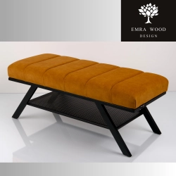 Ławka Tapicerowana Industrialna Tkanina   LGM-507 Rozmiary od 45 cm do 200 cm