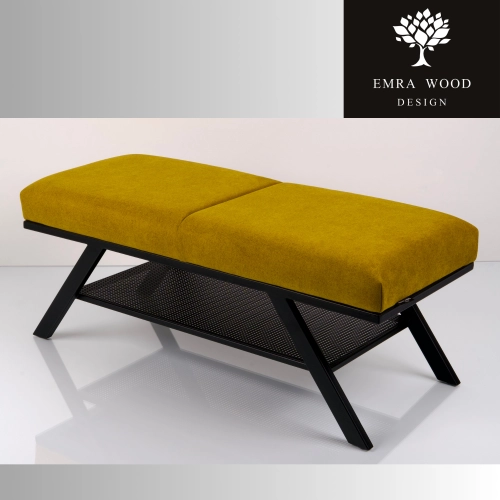 Ławka Tapicerowana Industrialna Tkanina STRONG 07  LGM-508 Rozmiary od 45 cm do 200 cm