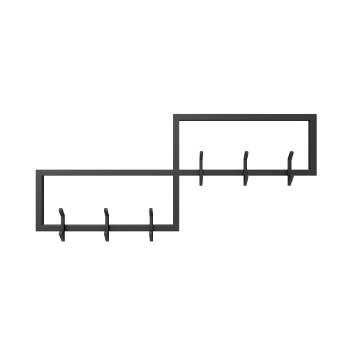 Wieszak ścienny metalowy Rozmiary Kolory WM-14