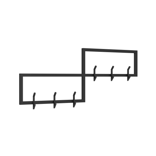 Wieszak ścienny metalowy Rozmiary Kolory WM-14