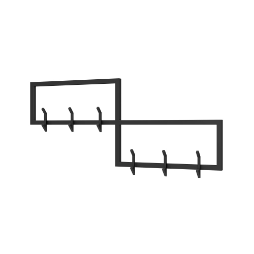 Wieszak ścienny metalowy Rozmiary Kolory WM-14