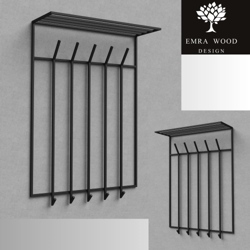 Wieszak ścienny metalowy Rozmiary Kolory WM-1