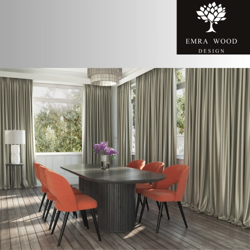 Krzesło tapicerowane PREMIUM KR-5 Tkanina z kolekcji DELUXE 48