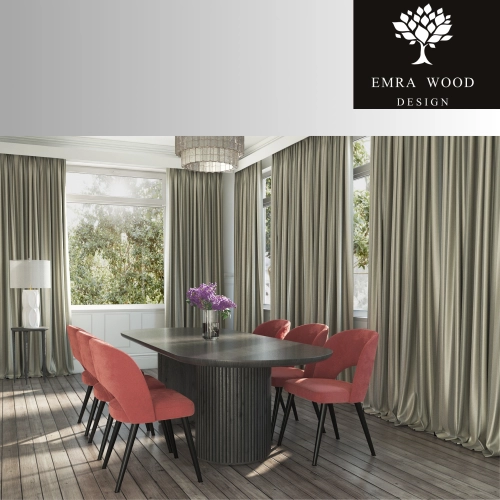 Krzesło tapicerowane PREMIUM KR-5 Tkanina z kolekcji DELUXE 23