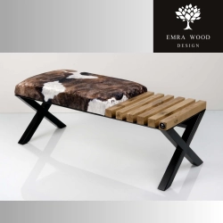 Ławka Pufa Tapicerowana Krowa 01 Stal LPD-6 Rozmiary od 50 cm do 200 cm