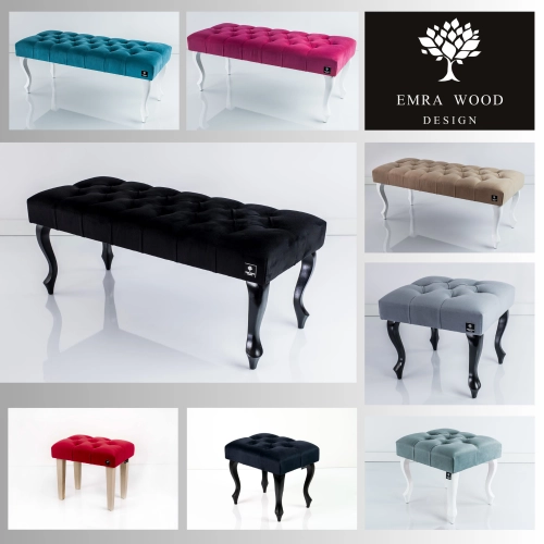 MODEL LPP-1 ŁAWECZKI PIKOWANE Z TKANINY