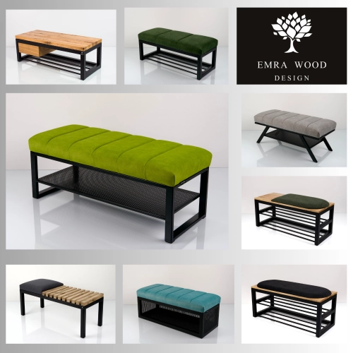 Ławki metalowe siedzisko gładkie