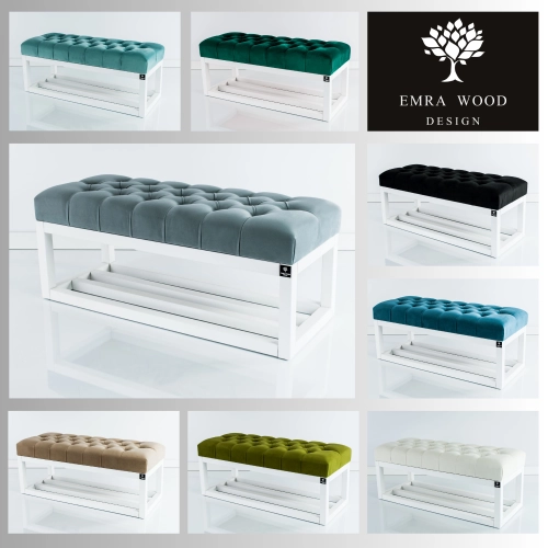 MODEL LPP-3  ŁAWECZKI PIKOWANE Z TKANINY