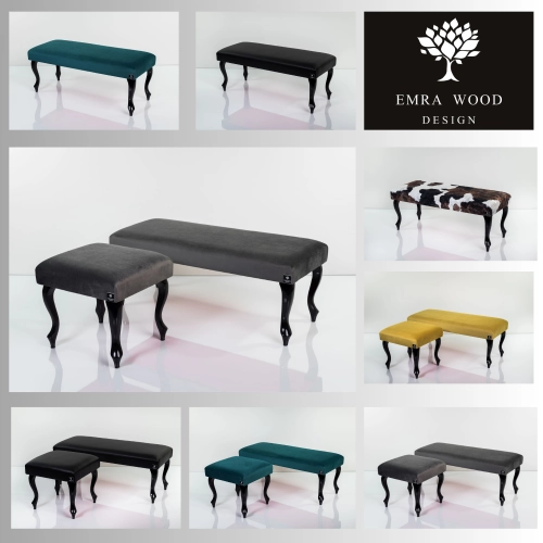 MODEL LPG-1 ŁAWECZKI TAPICEROWANE GŁADKIE Z TKANINY