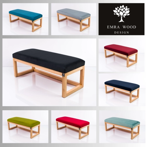 MODEL LPG-2 ŁAWECZKI TAPICEROWANE GŁADKIE Z TKANINY