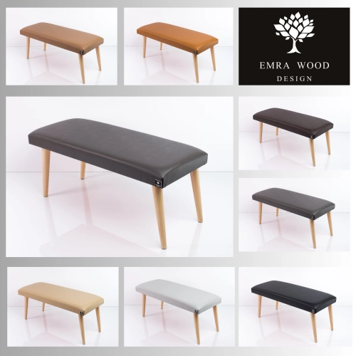 MODEL LPG-10 ŁAWECZKI TAPICEROWANE GŁADKIE Z EKO-SKÓRY