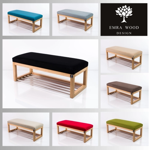 MODEL LPG-4 ŁAWECZKI TAPICEROWANE GŁADKIE Z TKANINY