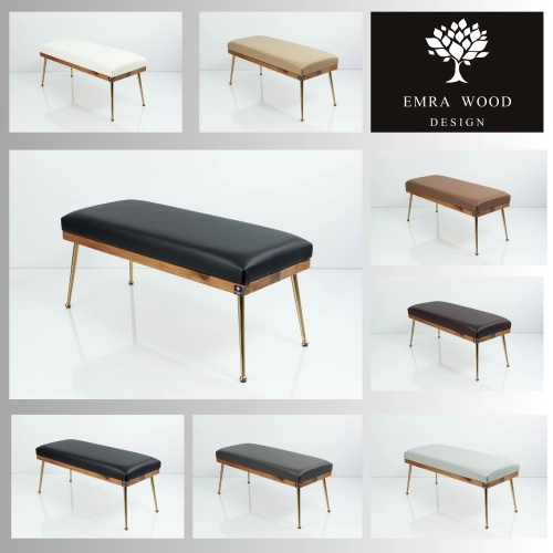 MODEL LGS-108 ŁAWECZKI TAPICEROWANE GŁADKIE Z EKO-SKÓRY