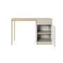 Biurko Nicole 120 cm z szufladą - kaszmir / złote nóżki