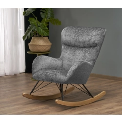 Fotel Uszak Bujany  Szary / Popiel