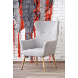 Fotel WYPOCZYNKOWY JASNY POPIEL