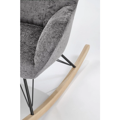 Fotel Uszak Bujany  Szary / Popiel