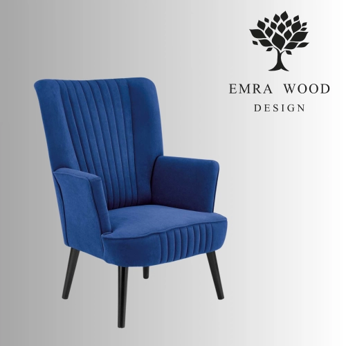 Fotel WYPOCZYNKOWY GRANATOWY / NIEBIESKI