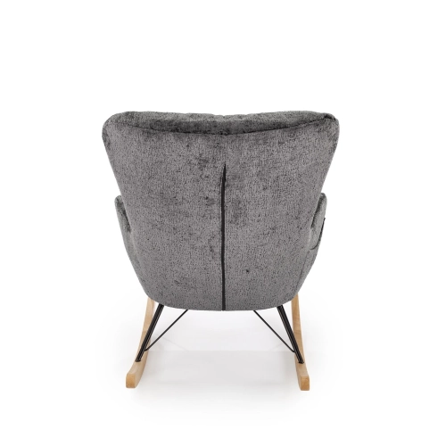 Fotel Uszak Bujany  Szary / Popiel