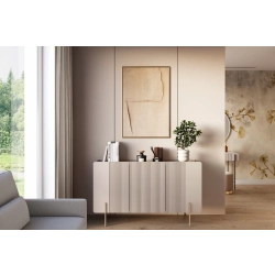 Komoda Malmi 150 cm - kaszmir / złote nóżki