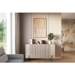 Komoda Malmi 150 cm - kaszmir / czarne nóżki