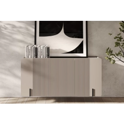 Komoda Malmi 150 cm wisząca - kaszmir / crema bianca / czarny