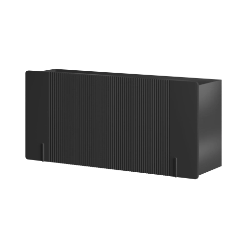 Komoda Malmi 150 cm wisząca - czarny mat / czarny