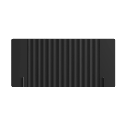 Komoda Malmi 150 cm wisząca - czarny mat / czarny