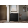 Komoda z szufladami Nicole 100 cm - czarny mat / czarne nóżki