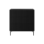Komoda z szufladami Nicole 100 cm - czarny mat / czarne nóżki