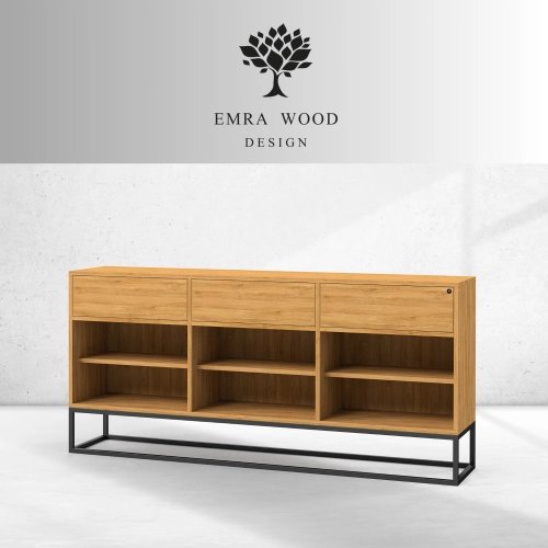 Komoda Z Drewna Litego Dębowego