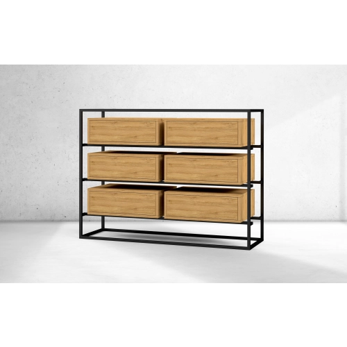 Komoda Z Drewna Litego Dębowego