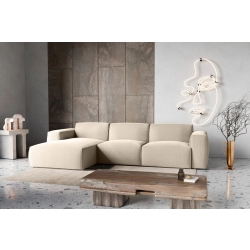 Hudson Nowoczesny narożnik wypoczynkowy z funkcją spania Tkanina Fjord 23