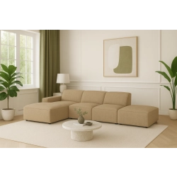 Olio Classico Komfortowy narożnik wypoczynkowy Tkanina Raven 34