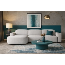 Olio Selezione Sofa w kształcie litery L Tkanina Raven 6