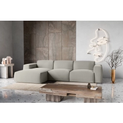 Hudson Nowoczesny narożnik wypoczynkowy z funkcją spania Tkanina Fjord 08