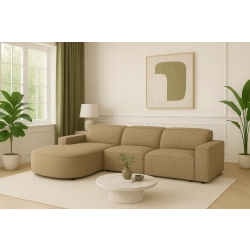 Olio Selezione Sofa w kształcie litery L Tkanina Raven 34