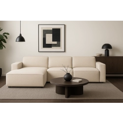 Olio Origine Narożnik do salonu w kształcie litery L Tkanina Raven 24