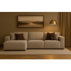 Olio Origine Narożnik do salonu w kształcie litery L Tkanina Raven 30