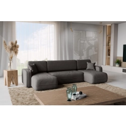 Oreo U Narożnik wypoczynkowy  Komfortowy narożnik wypoczynkowy z funkcją spania i pojemnikiem na pościel Tkanina Legacy 18