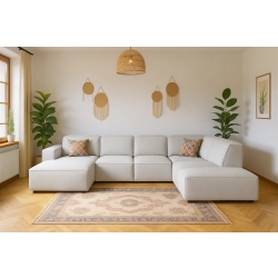 Olio Riserva Narożnik wypoczynkowy w kształcie litery U Tkanina Raven 6